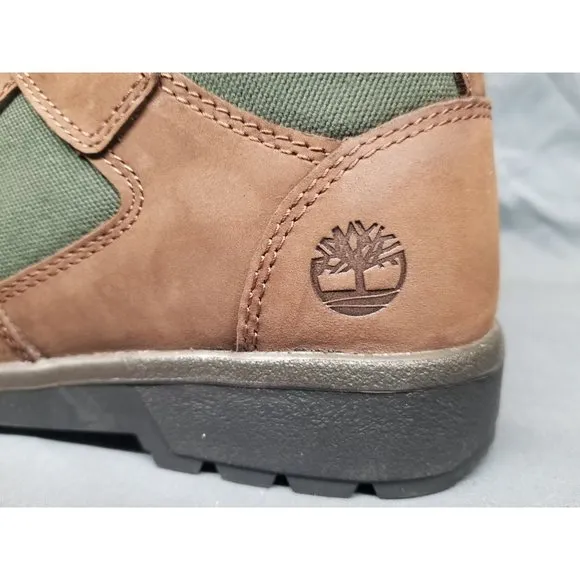 Timberland Boys Field Boot 6 Inch Waterproof Brown Green Size 5 NEW NO BOX!