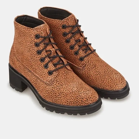 Timberland Kori Park Cheetah Print Suede Leather Boots Womens Various Sizes New