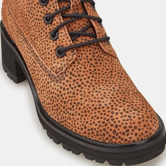Timberland Kori Park Cheetah Print Suede Leather Boots Womens Various Sizes New