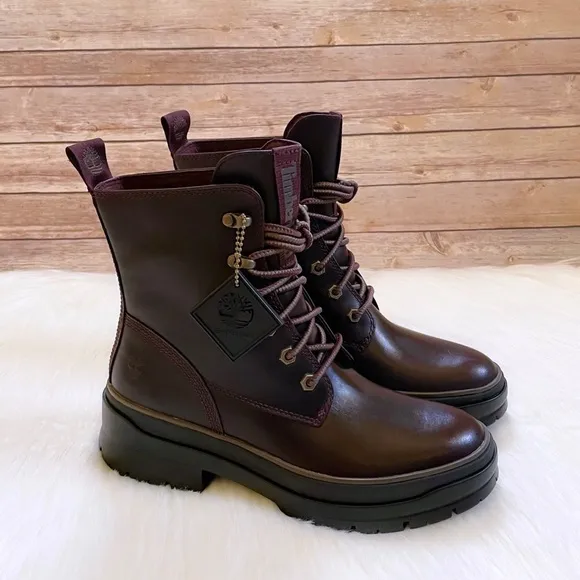 Timberland Malynn EK  Burgundy Waterproof Leather Boots
