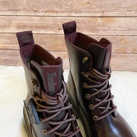 Timberland Malynn EK  Burgundy Waterproof Leather Boots