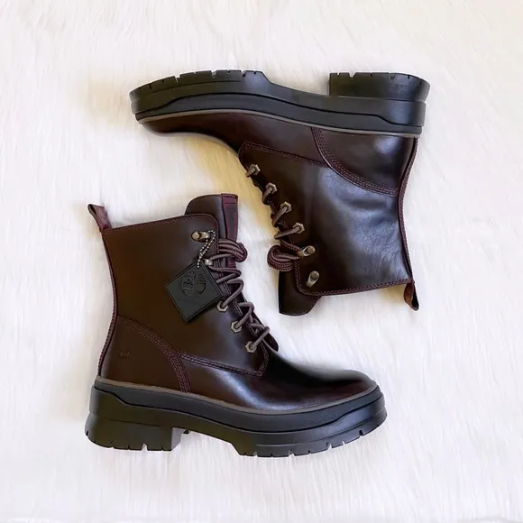 Timberland Malynn EK  Burgundy Waterproof Leather Boots
