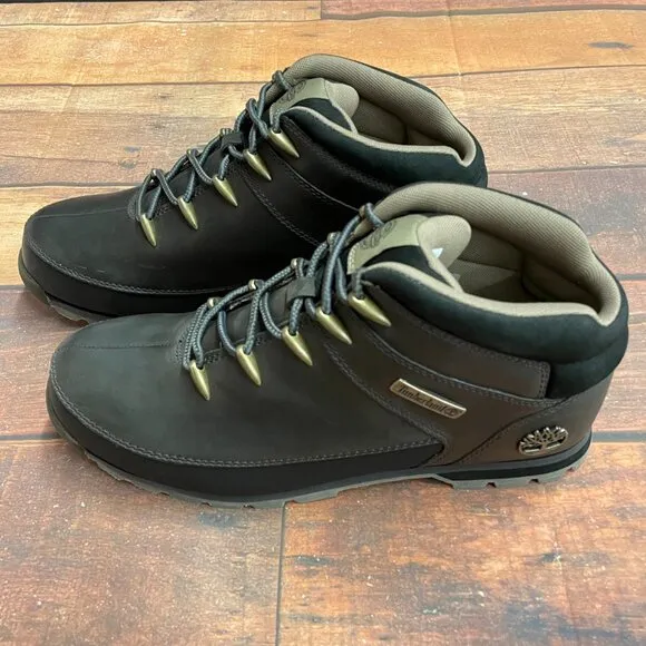 Timberland Men's Euro Sprint Gray Full Grain Leather Hiking Boots