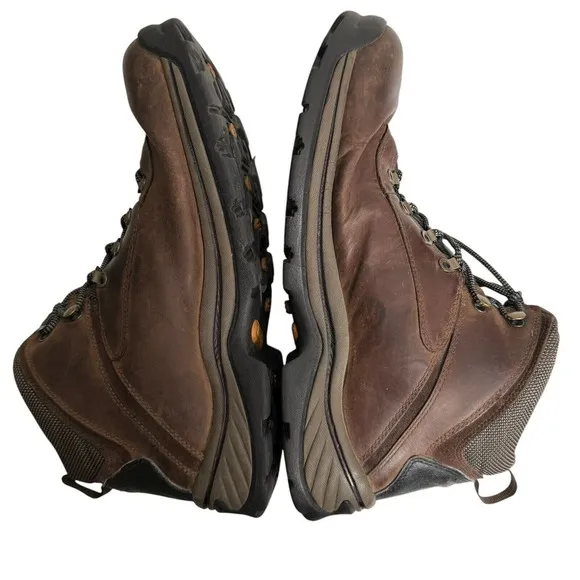 Timberland Men's White Ledge Mid Waterproof Hiking Boots‎ 12135 Brown Size 13M