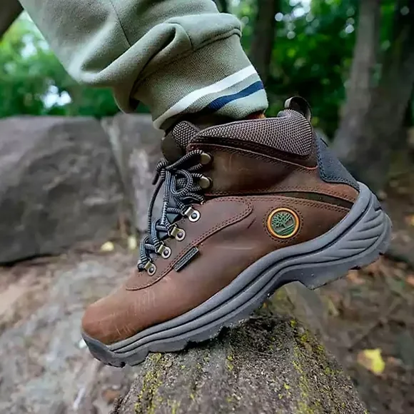 Timberland Men's White Ledge Waterproof‎ Mid Hiker Boot size 7.5 brown