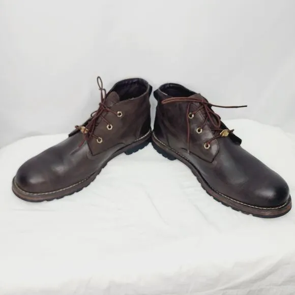 Timberland  Ortholite Brown Leather Waterproof Men's 12 Chukka Boots  A11ET