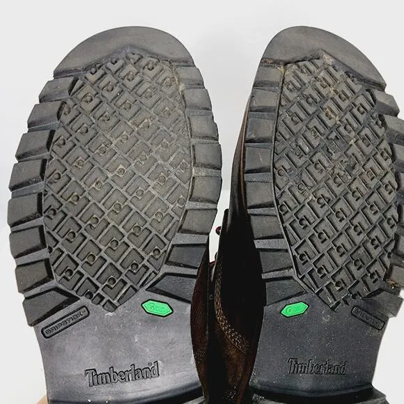 Timberland  Ortholite Brown Leather Waterproof Men's 12 Chukka Boots  A11ET