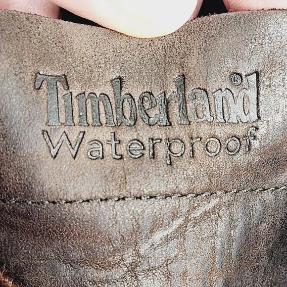 Timberland  Ortholite Brown Leather Waterproof Men's 12 Chukka Boots  A11ET