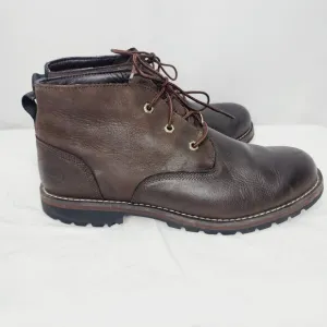 Timberland  Ortholite Brown Leather Waterproof Men's 12 Chukka Boots  A11ET