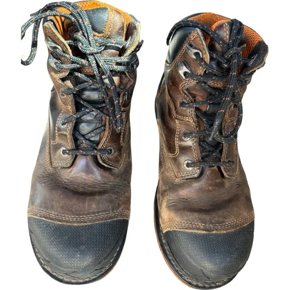 Timberland PRO Waterproof Boondock 6&quot; Comp Toe Work Boots 92615 Brown Size 9 M