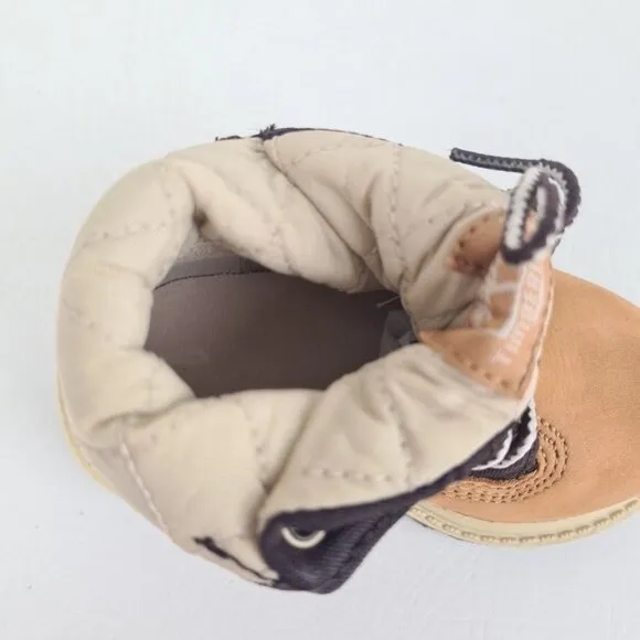 Timberland Roll Top Workshirt TODDLER Boots Hiking Wheat Leather
