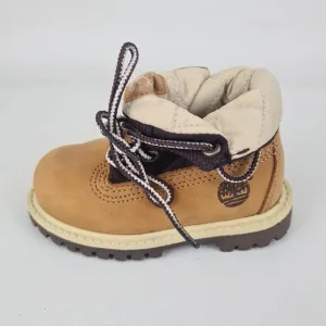 Timberland Roll Top Workshirt TODDLER Boots Hiking Wheat Leather
