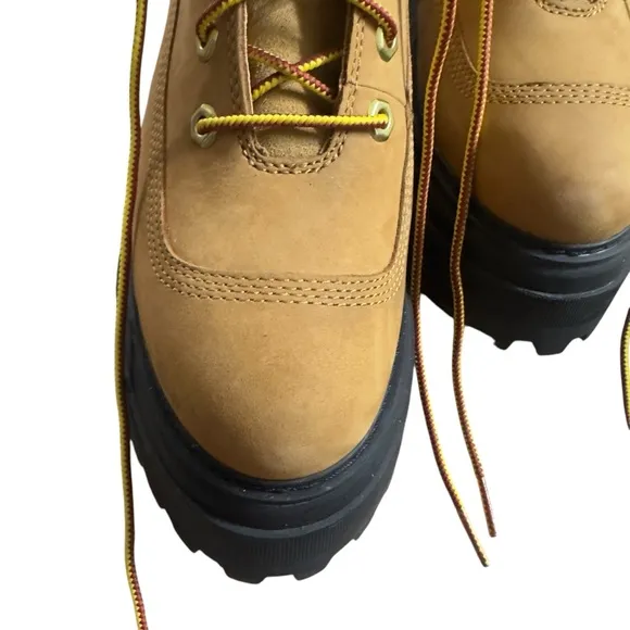 Timberland Sky 6-Inch Lace Up Wheat Nubuck Boots Size 7