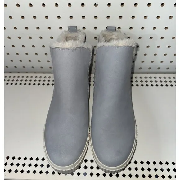 Timberland Skyla Bay Womens Suede Faux Fur Lined Pull On Booties Size 9 Gray