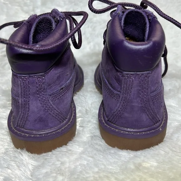 Timberland Toddler Premium Waterproof Boots Purple Size 4