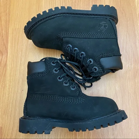 Timberland Toddlers / Kids Black Waterproof Boots Size 5M