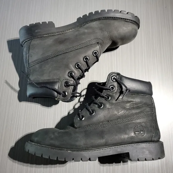 Timberland Waterproof Leather Black Boots Mens 5 Women 6.5 12907 Primaloft‎ 200.