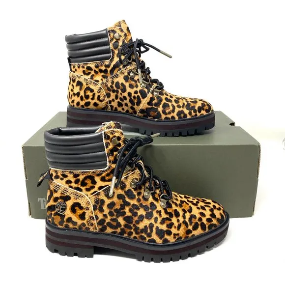 Timberland WOMEN Size TB 0A2GCR V24 LONDON SQUARE MID HIKER Brown Leather Boots