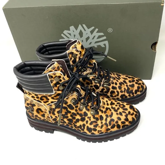 Timberland WOMEN Size TB 0A2GCR V24 LONDON SQUARE MID HIKER Brown Leather Boots