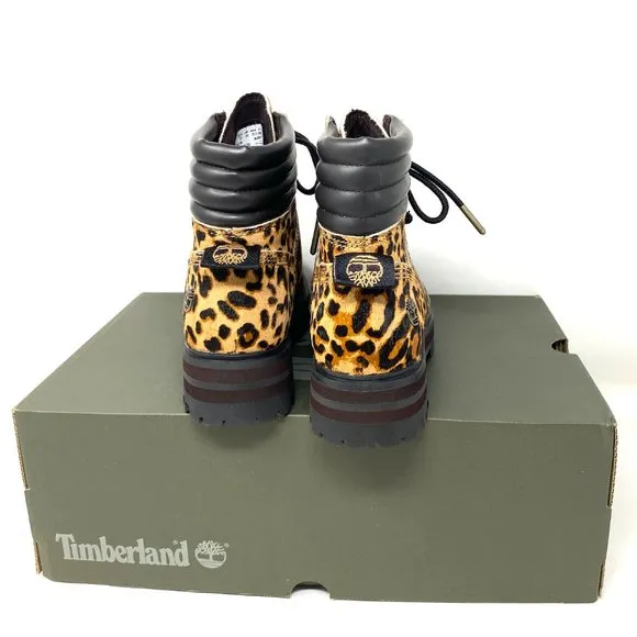 Timberland WOMEN Size TB 0A2GCR V24 LONDON SQUARE MID HIKER Brown Leather Boots