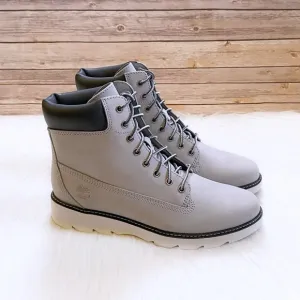 Timberland Women’s Keeley Field 6 Inch Lace Up Light Grey Boots