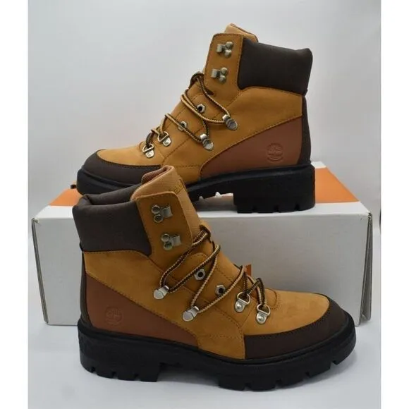 Timberland Womens Size 8 Cortina Valley Wheat Nubuck Waterproof Mid Hiking Boots