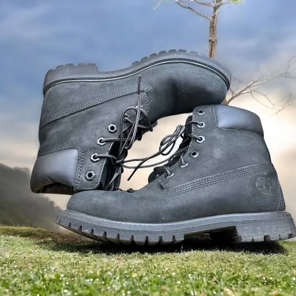Timberland Women’s Waterproof Leather Ankle Boots Box Included Black Size 8M