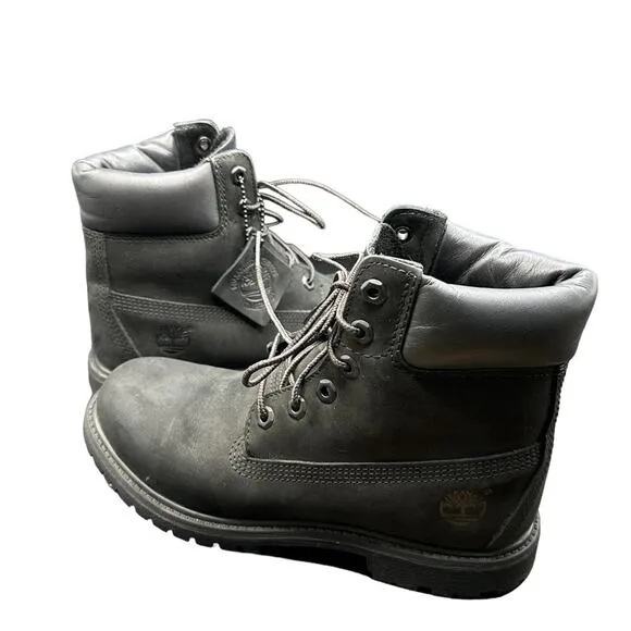 Timberland Women’s Waterproof Leather Ankle Boots Box Included Black Size 8M