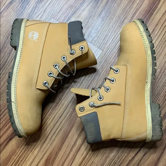 Timberlands Big Kids Fashion Waterproof Boots (6)