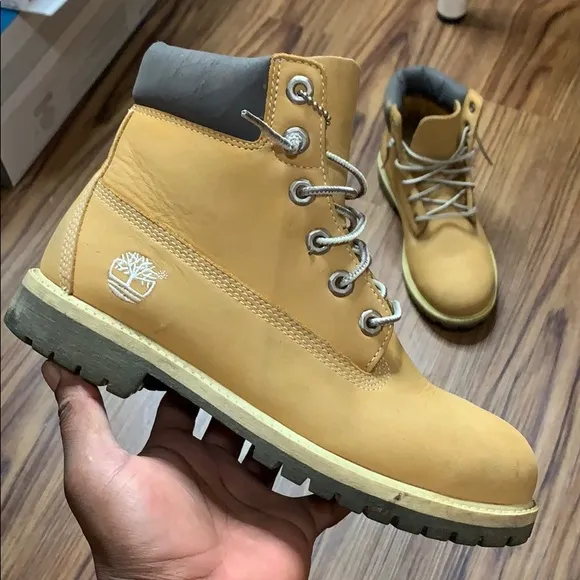 Timberlands Big Kids Fashion Waterproof Boots (6)