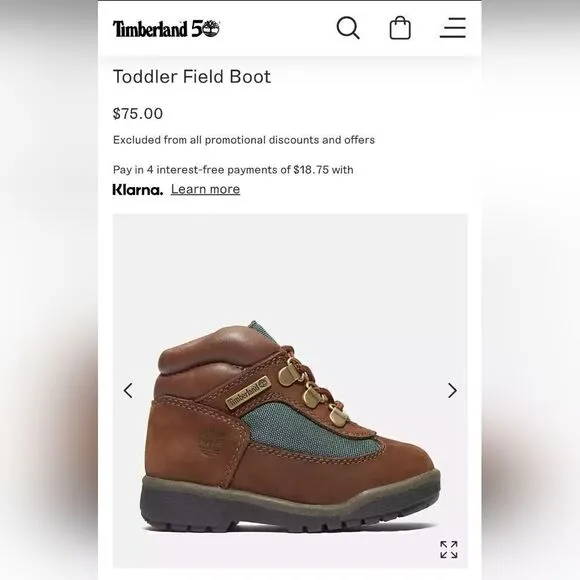 Timberland Toddler Field Boots