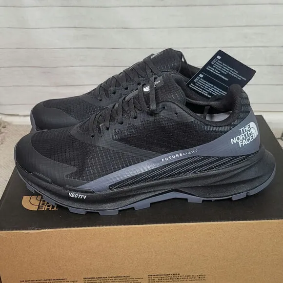 TNF VECTIV Exploris 2 FUTURELIGHT Leather Hiking Shoes Black/Vanadis Grey sz 8.5