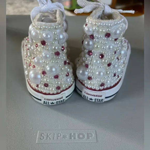Toddler converse blinged out! Size 5