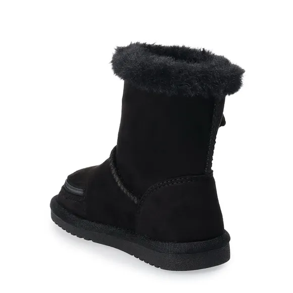 Toddler Cozy Faux Fur Winter Boots Shoes Size 8