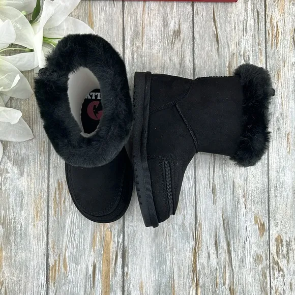 Toddler Cozy Faux Fur Winter Boots Shoes Size 8