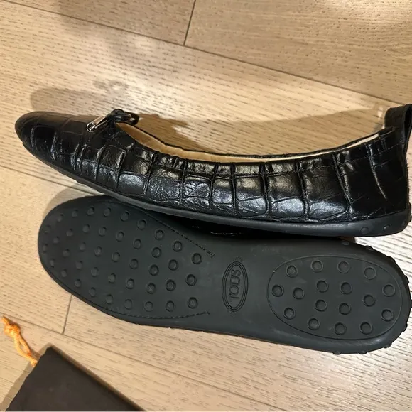 TOD'S Black Leather Women's Shoes