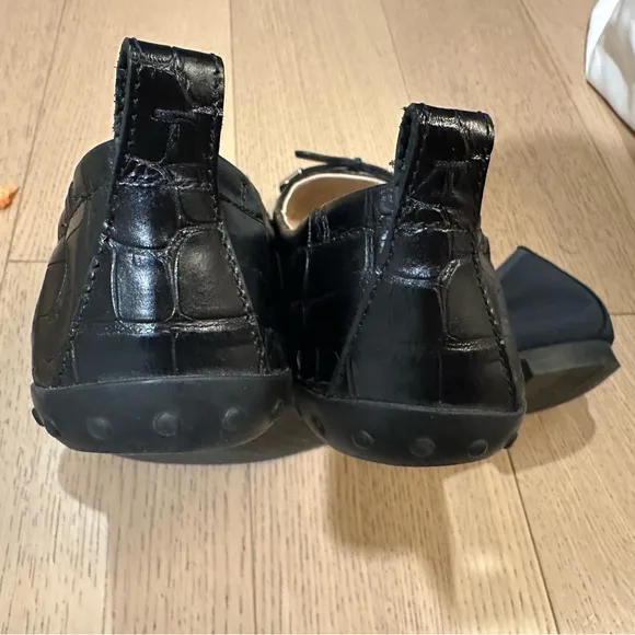 TOD'S Black Leather Women's Shoes