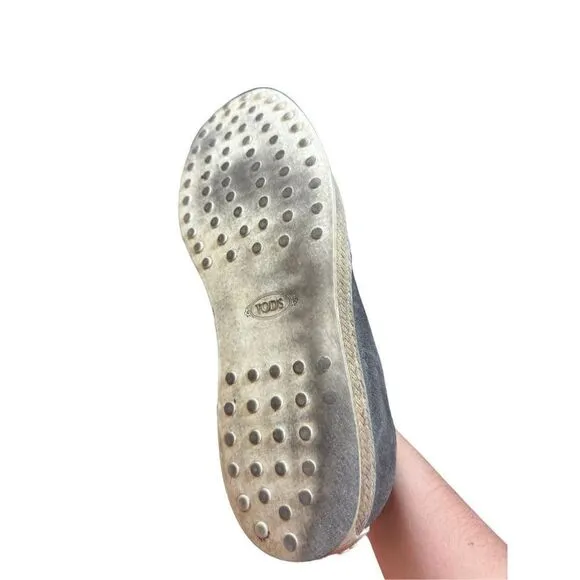 TOD’S Grey Slip On Shoes Size 9