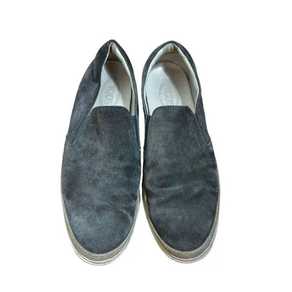 TOD’S Grey Slip On Shoes Size 9