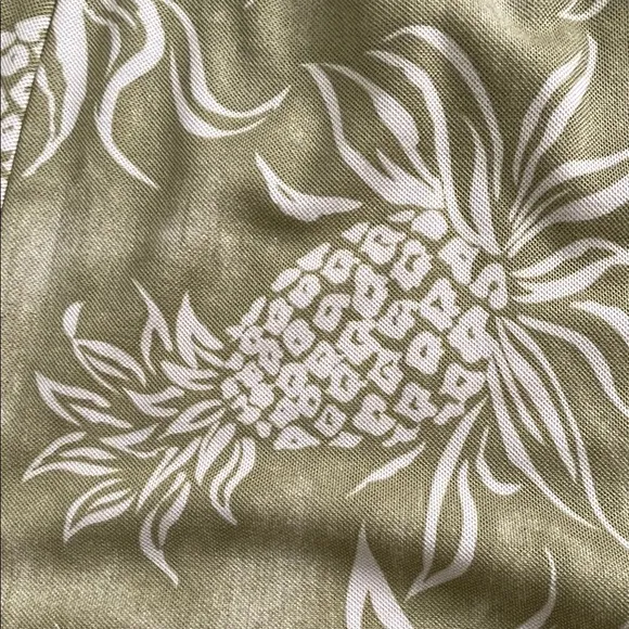 Tommy Bahama silk Olive Green Floral Top and Skirt Set