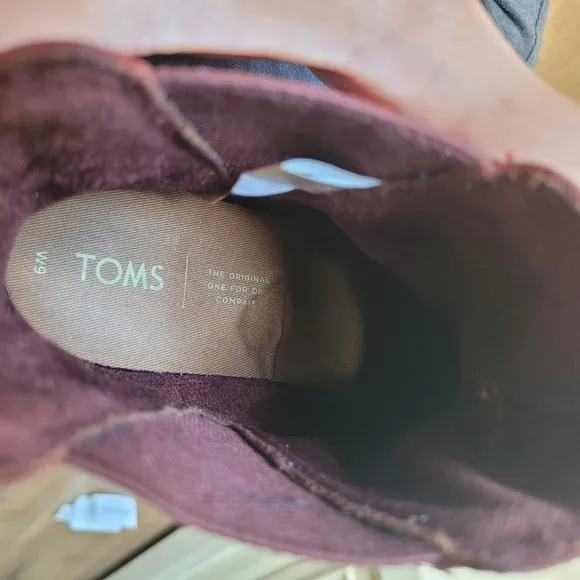 TOMS ESME LEATHER CHELSEA Women's Boots - BURNT HENNA US 9