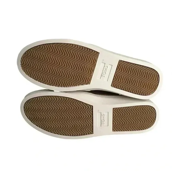 Toms Paxton Womens 7 M Faux Fur Water Resistant Slipon Shoes Brown Leather NEW