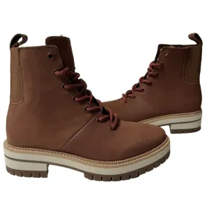 Toms Womens Size 5.5 Dark Brown Frankie Water Resistant Nubuck Boots Booties