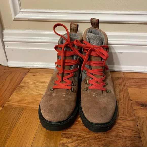 TOMS Women’s Summit Rawhide Gray Wool Waterproof Boots Size 8