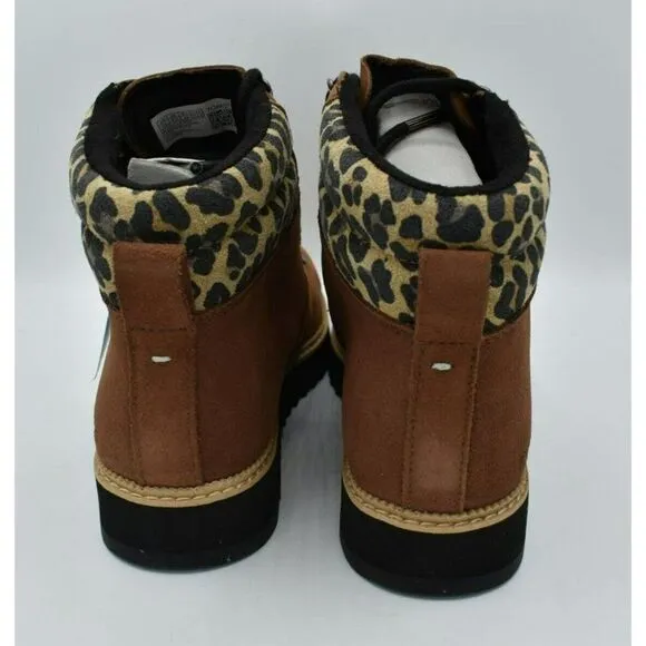 Toms Women Size 9.5 Mojave Oiled Waterproof Ember Nubuck Leopard Suede Mid Boots
