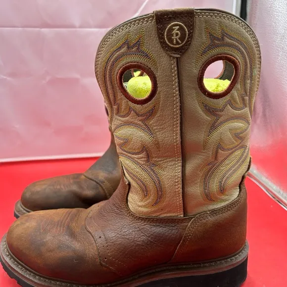 Tony Lama men 11 steel toe waterproof cowboy boots