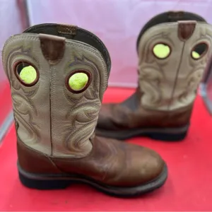 Tony Lama men 11 steel toe waterproof cowboy boots