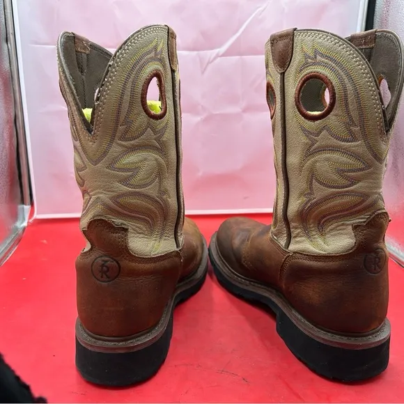 Tony Lama men 11 steel toe waterproof cowboy boots