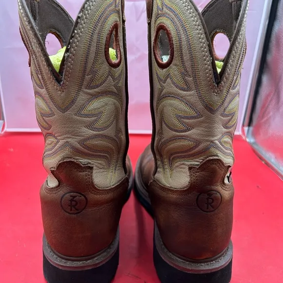 Tony Lama men 11 steel toe waterproof cowboy boots