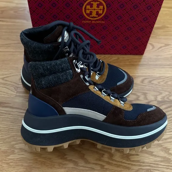 Tory Burch NIB Adventure Hiker Boots (8)